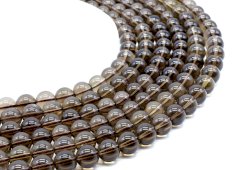 Perle di quarzo fumé 10 mm x 40 cm di filo