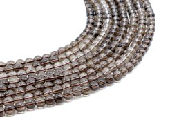 Perle di quarzo fumé 6 mm x 40 cm di filo