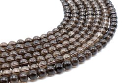 Perle di quarzo fumé 8 mm x 40 cm di filo