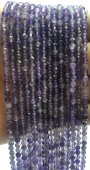 Perline sfaccettate di ametista 3 mm x 40 cm di filo