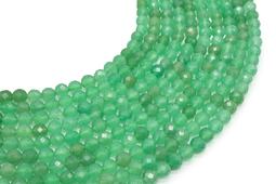 Perle sfaccettate di avventurina verde da 6 mm su un filo da 38 cm