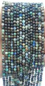 Perline sfaccettate di crisocolla 3mm x 40cm di filo