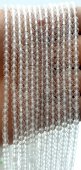 Perline sfaccettate in cristallo di rocca 3 mm x 40 cm di filo