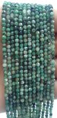 Smeraldo sfaccettato perline 3mm x 40cm di filo