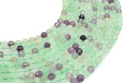 Perle sfaccettate di fluorite multicolore da 6 mm su un filo da 38 cm