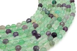Perle sfaccettate di fluorite multicolore da 8 mm su un filo da 38 cm