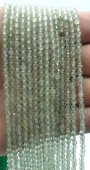 Perline sfaccettate in prehnite 3 mm x 40 cm di filo