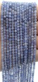 Perline di tanzanite sfaccettate 3mm x 40cm di filo