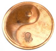 Pin's de poche Yin-Yang Cuivre 4cm