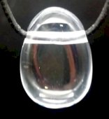 Piercing cristallo di rocca traforato 3 cm