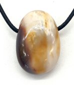 Diaspro moka arrotolato traforato 3 cm