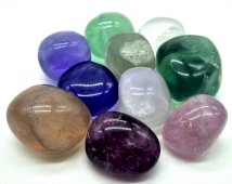 Fluorite Multicolore 'AB' burattate 200g