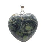 Ciondolo cuore di diaspro Kambaba 2,5 cm