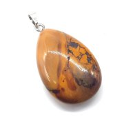 Pendente a goccia di diaspro mochaite 3cm