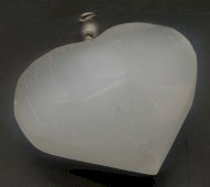 Ciondolo Cuore Selenite 3cm
