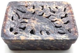Portasapone in pietra di elefante Rettangolo 11 cm
