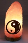Lampada di sale Himalaya bruto Yin-Yang 1-2KG