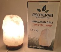 Lampada di sale himalayano bianco grezzo 1-2 kg