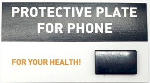 Piatto portatelefono rettangolare in shungite 2cm