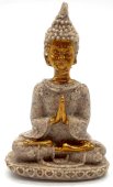 Statua in resina di Buddha tailandese grigia 9cm