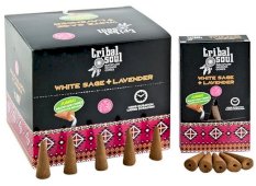 Coni di Riflusso XL Tribal Soul Salvia Bianca + Lavanda 12pz