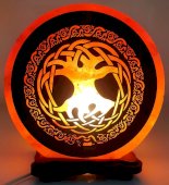 Lampada di sale celtica dell'albero della vita 5KG