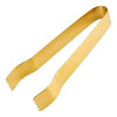 Pinza per Carbone Inox Dorata 15cm