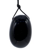 Uovo Yoni di ossidiana nera 4,5 cm