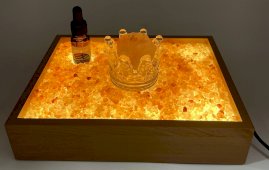 Corona di sale dell'Himalaya Zen Garden + olio 23 cm